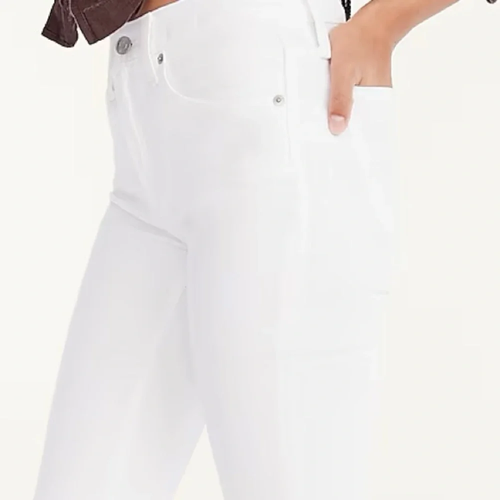 J. Crew 9” mid-rise toothpick jean in white Sz 29 stretch ankle length skinny